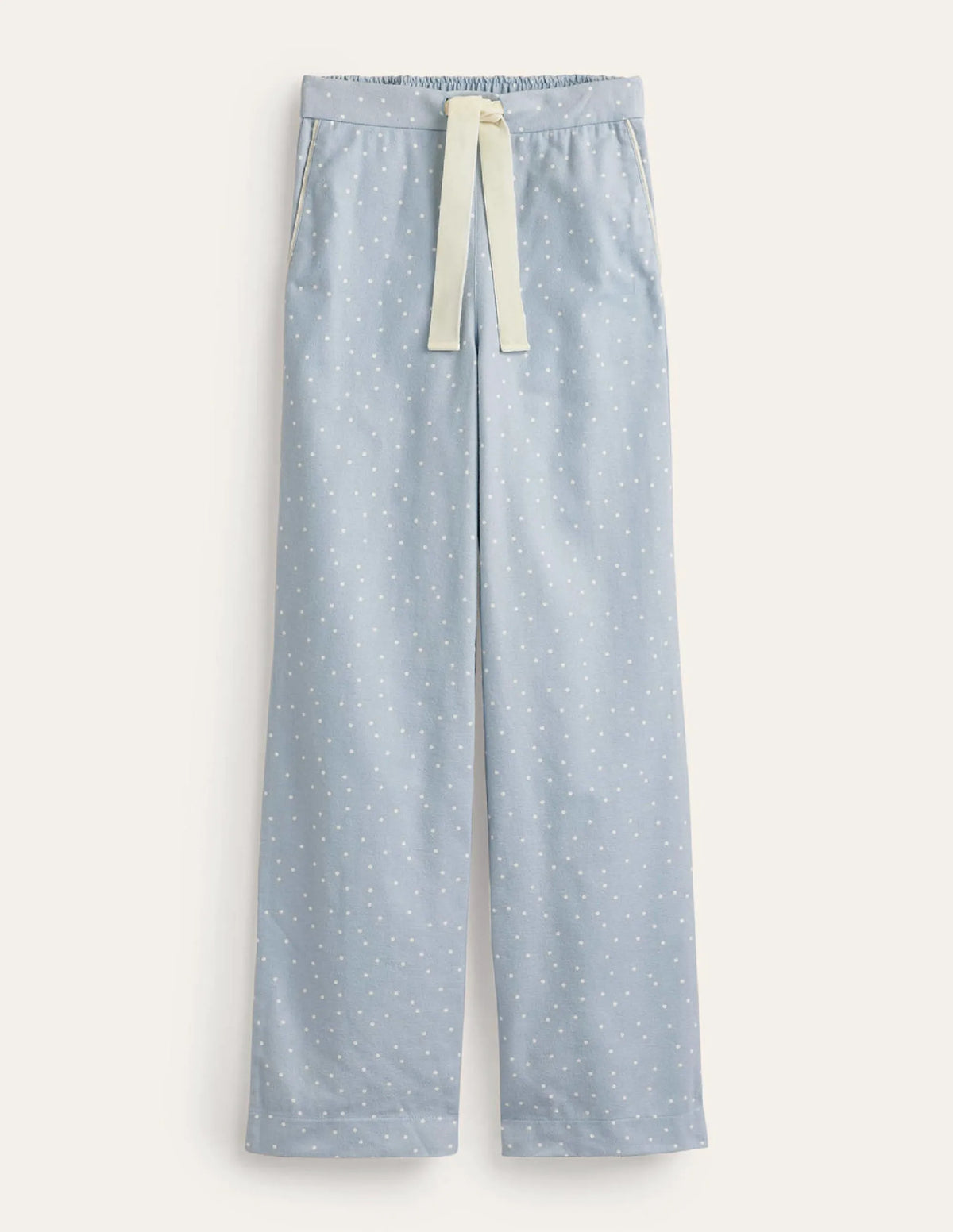 Brushed Cotton Pajama Pants-Surf, Spaced Dotty