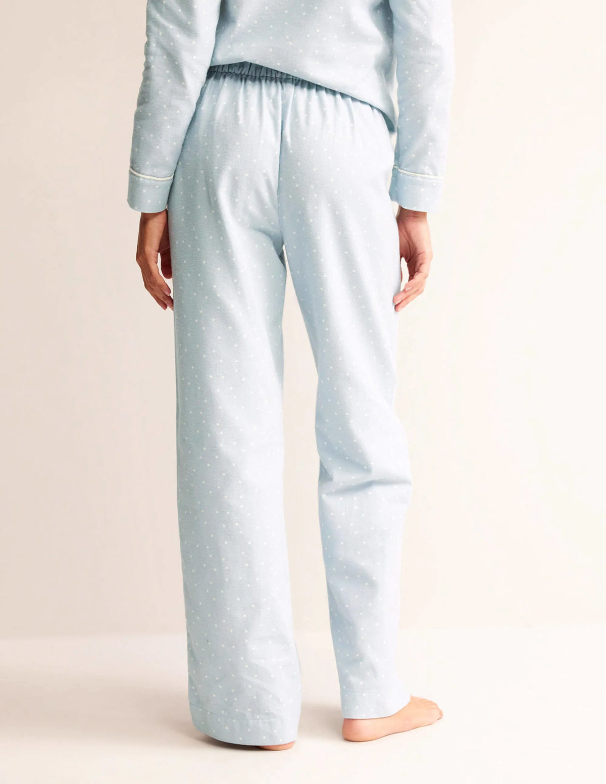 Brushed Cotton Pajama Pants-Surf, Spaced Dotty