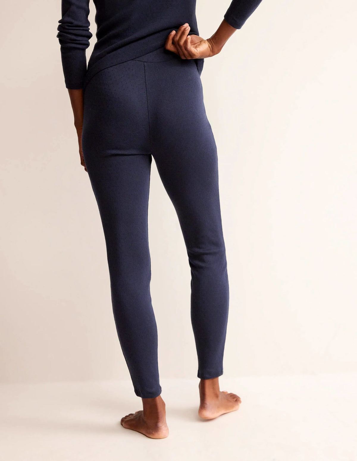 Jersey Pajama Leggings-Navy