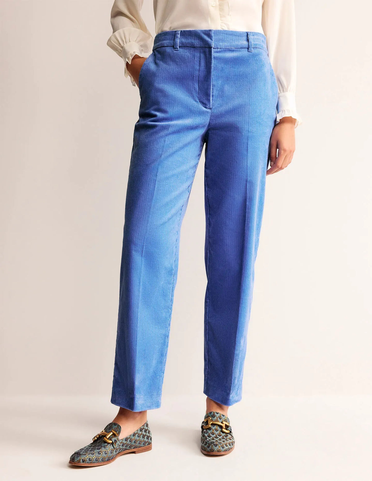 Kew Cord Pants-Marina