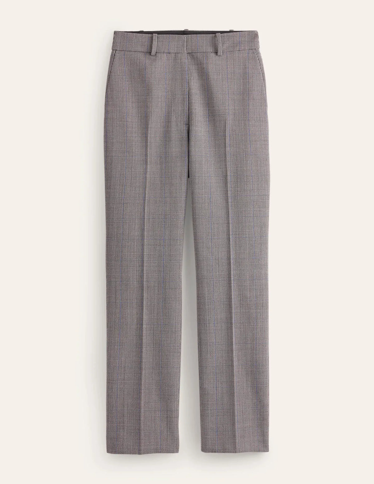 Kew Wool-Twill Pants-Ivory, Charcoal and Blue Pow