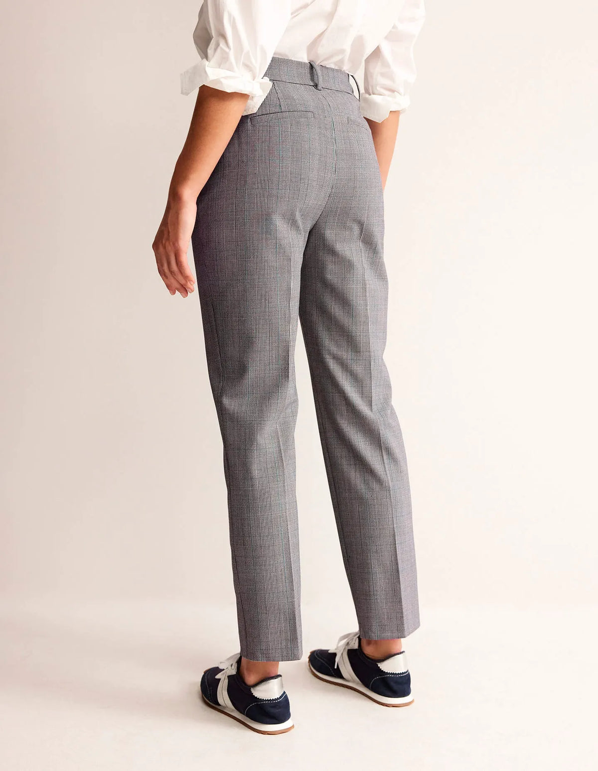 Kew Wool-Twill Pants-Ivory, Charcoal and Blue Pow