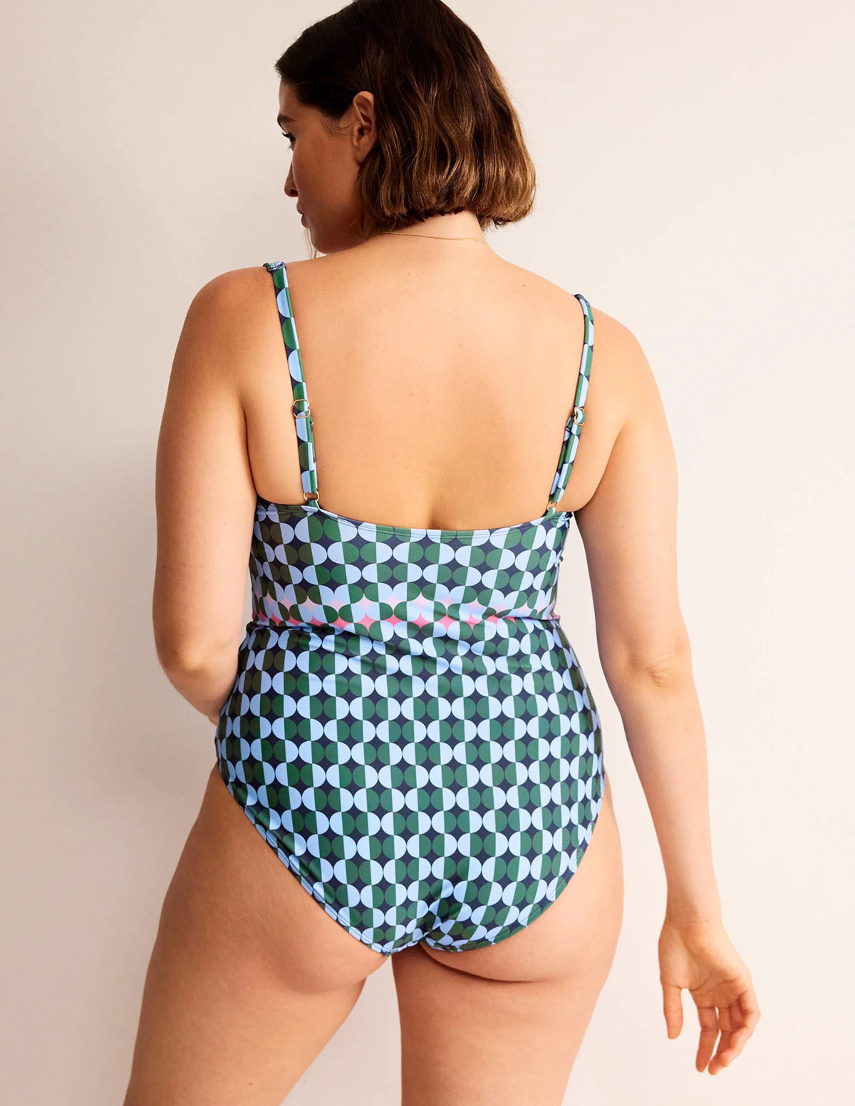 U-Bar Swimsuit-Cornflower, Multi Geo