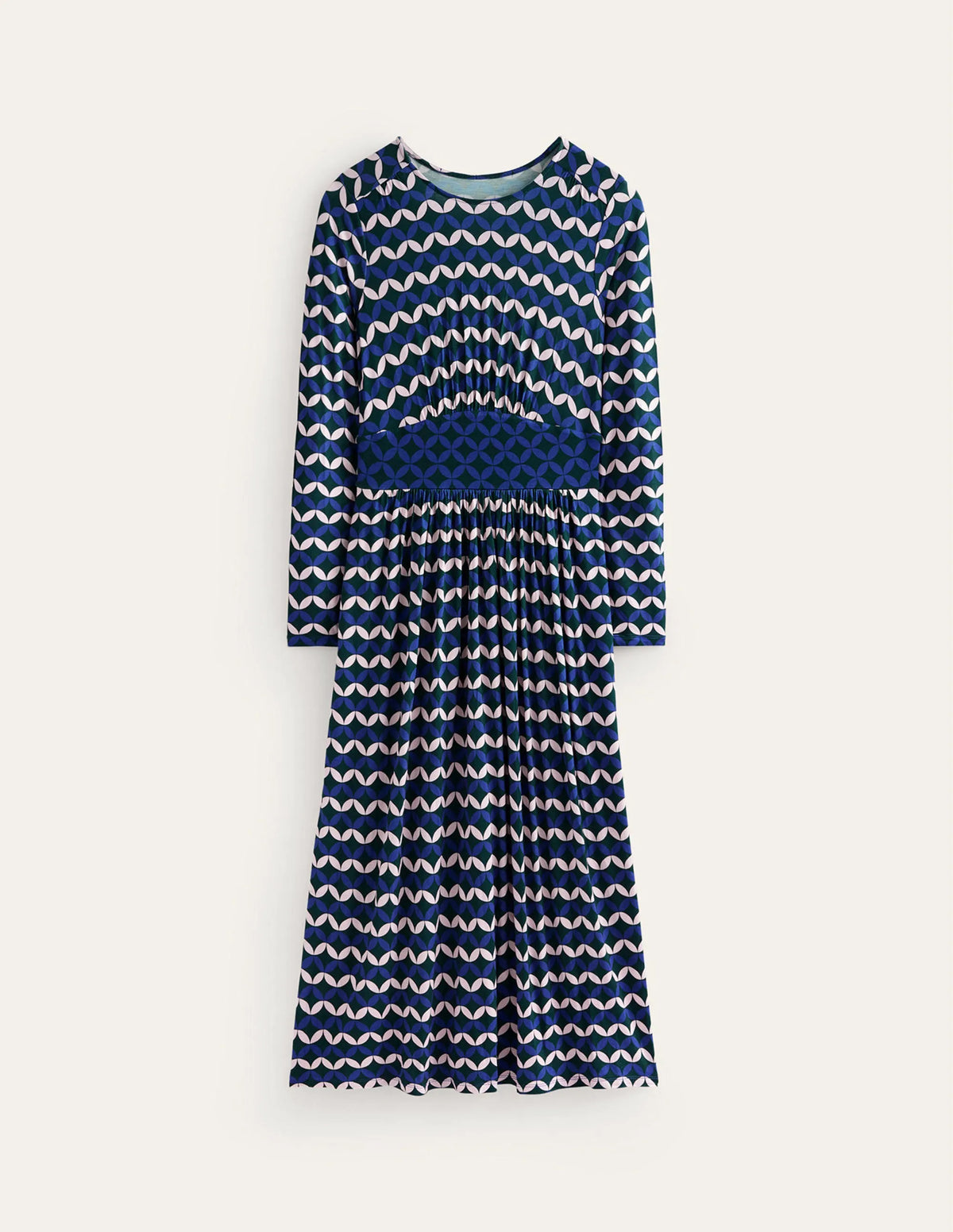 Thea Long Sleeve Midi Dress-Surf The Web, Diamond Terrace