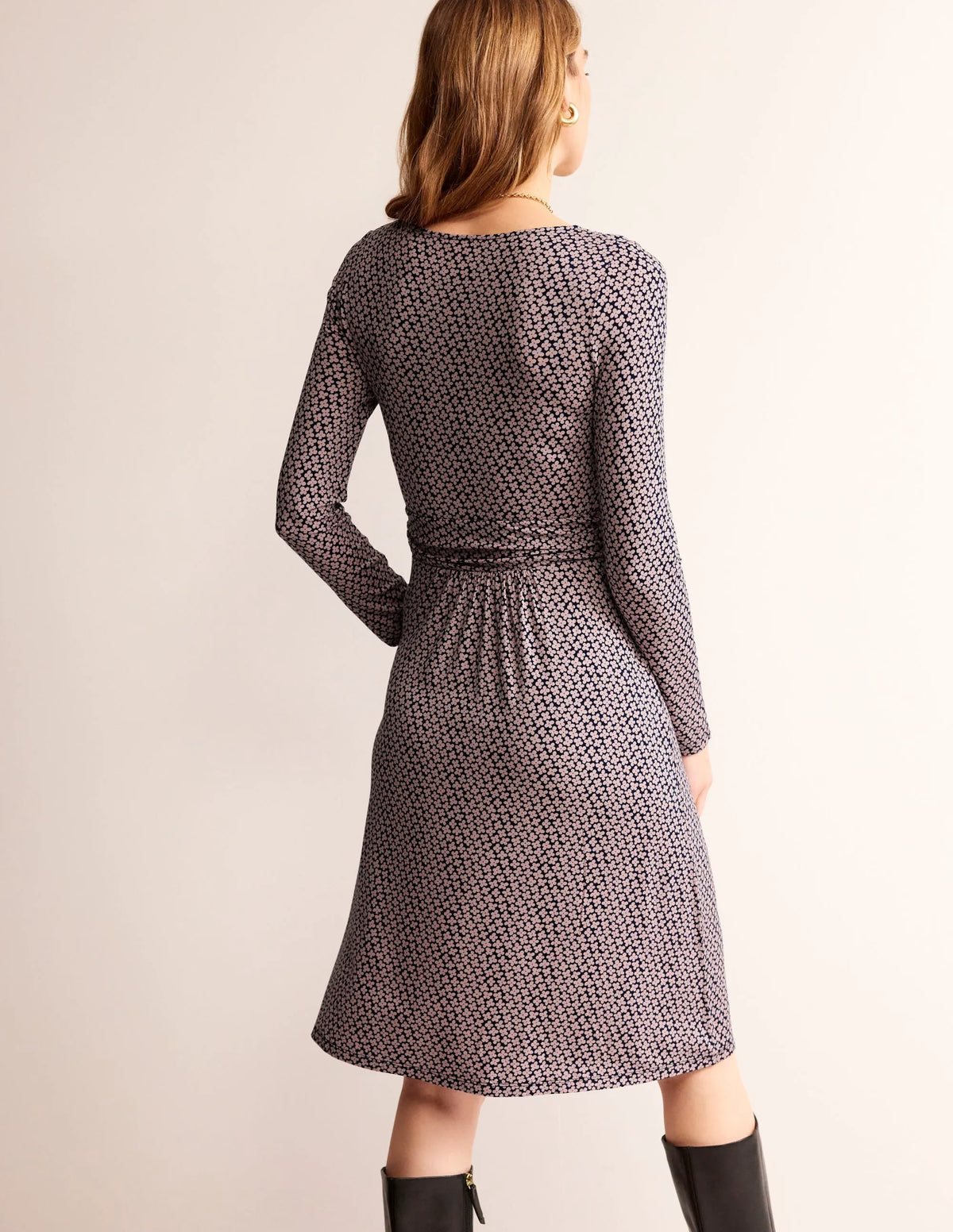 Abigail Jersey Dress-Milkshake, Daisy Bud