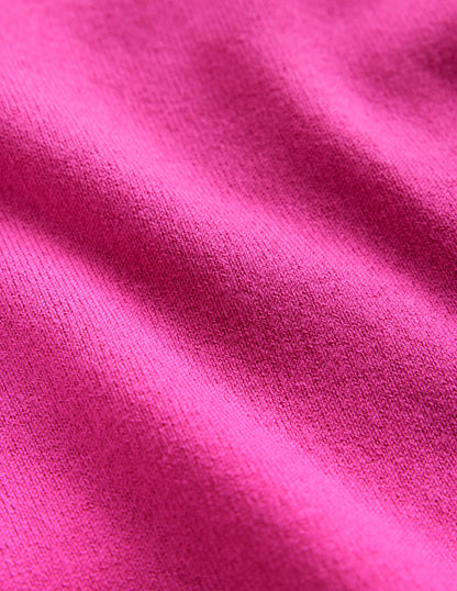 Catriona Cotton Crew Jumper-Cosmos Pink