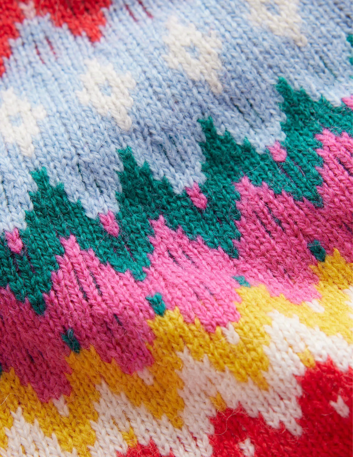 Edie Fair Isle Sweater-Poppy Red