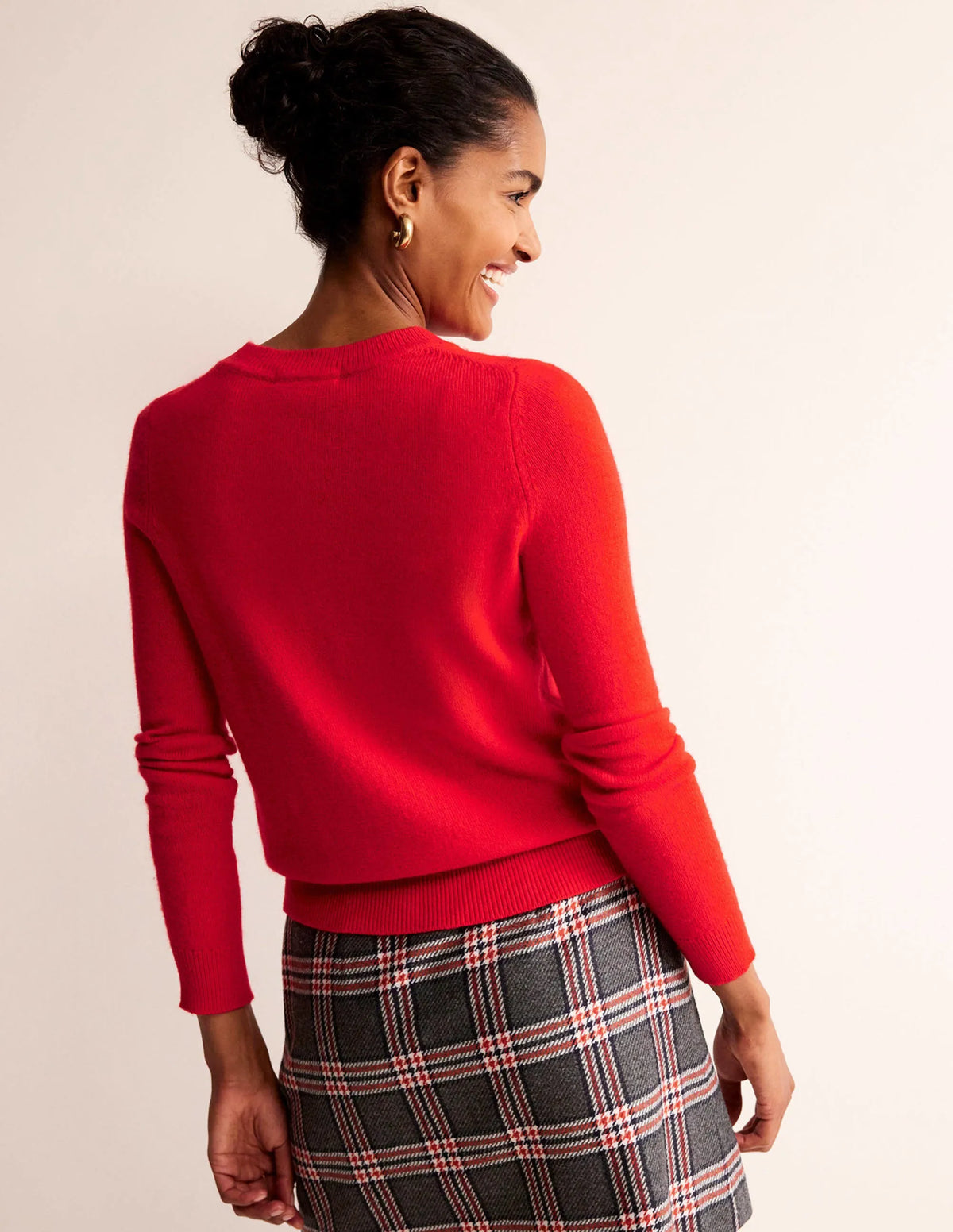 Festive Embroidered Sweater-Brilliant Red, Ding Dong