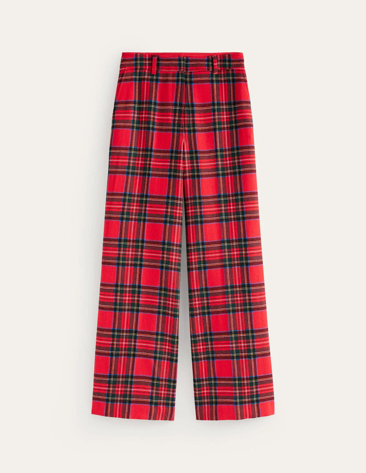 Westbourne Check Pants-Red Tartan Check
