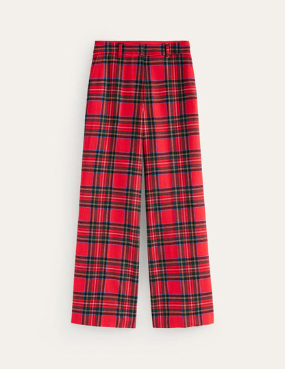 Westbourne Check Pants-Red Tartan Check