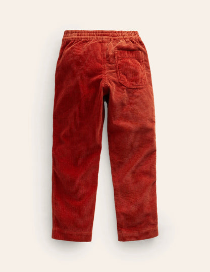 Pull-on Cord Pants-Roasted Chestnut