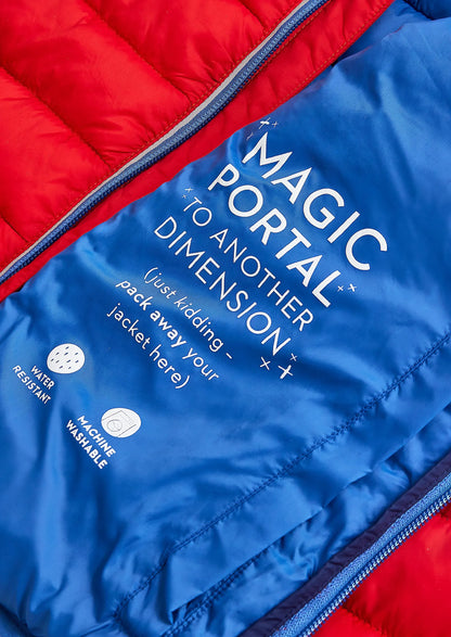 Pack-away Padded Jacket-Red