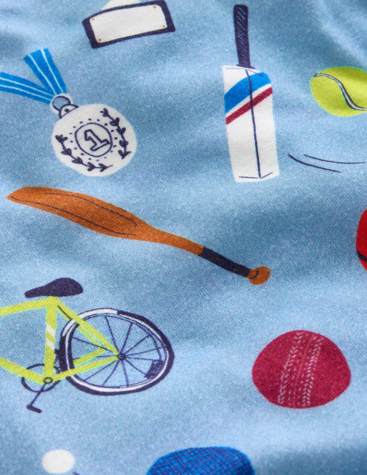 Snug Glow-in-the-dark Pajamas-Blue Sport