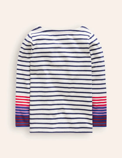 Ella Breton-Navy/ Pink Cuff