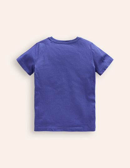 Appliqué Plane T-shirt-Blue Heron Aeroplane