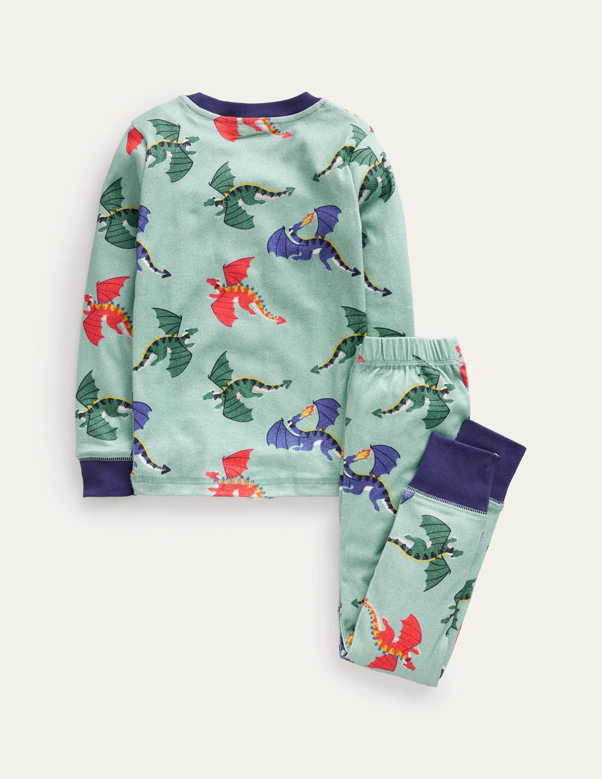 Snug Long John Pajamas-Georgian Blue Dragons