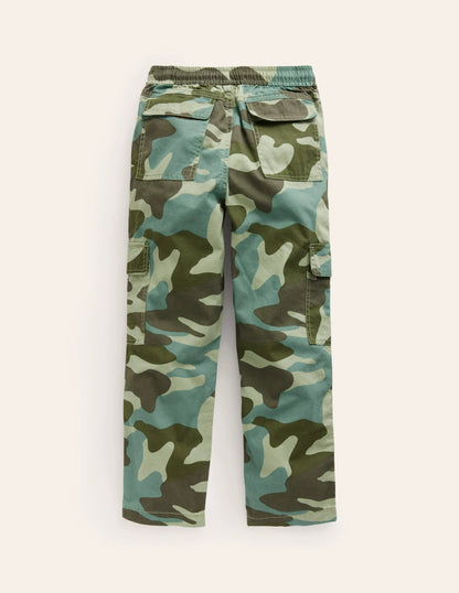 Cargo Pull-on Pants-Rosemary Green Camo