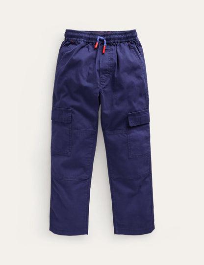 Cargo Pull-on Pants-College Navy