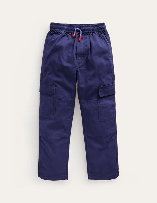 Cargo Pull-on Pants-College Navy