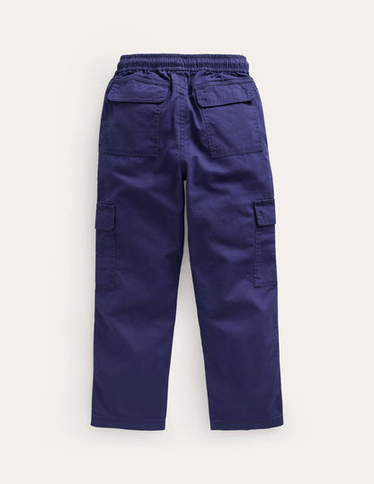 Cargo Pull-on Pants-College Navy