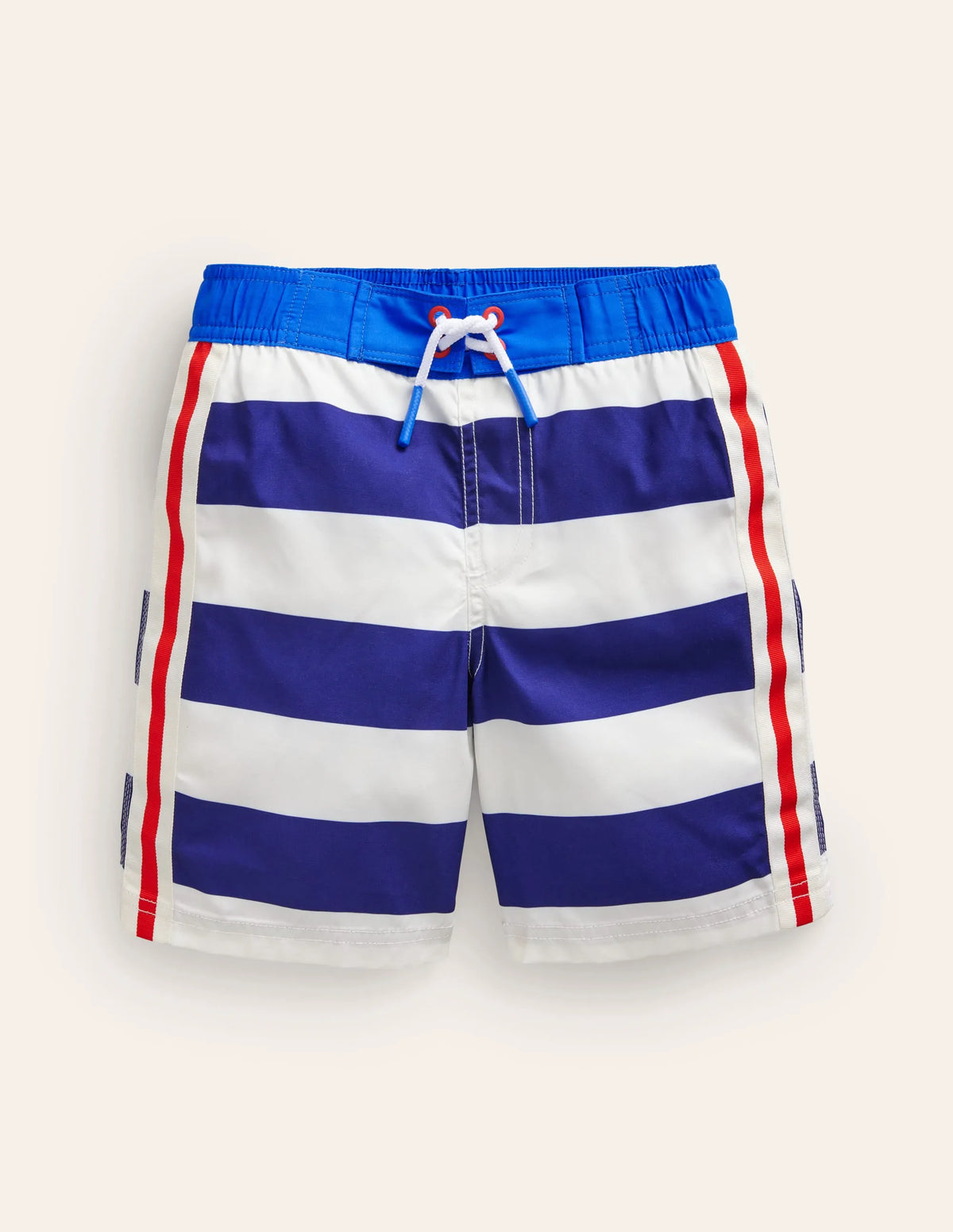 Board Shorts-College Navy /Ivory Stripe