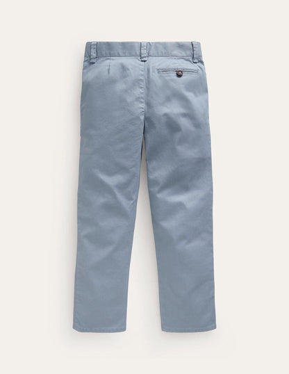 Chino Stretch Pants-Pebble Blue