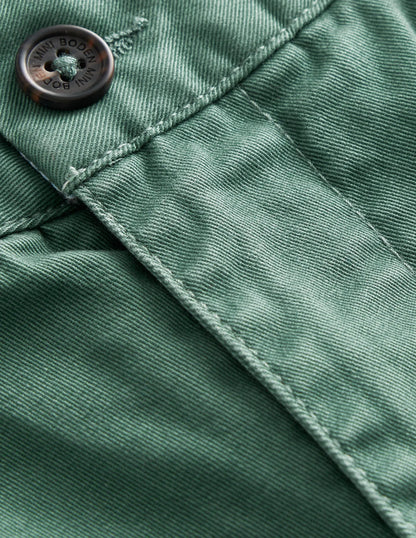 Chino Stretch Pants-Spruce Green