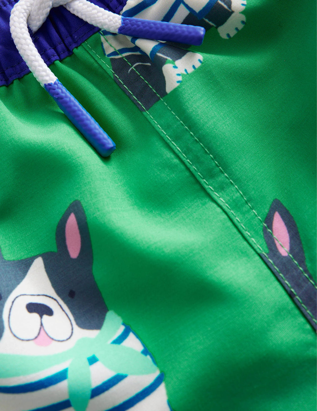 Swim Shorts-Pea Green Dogs