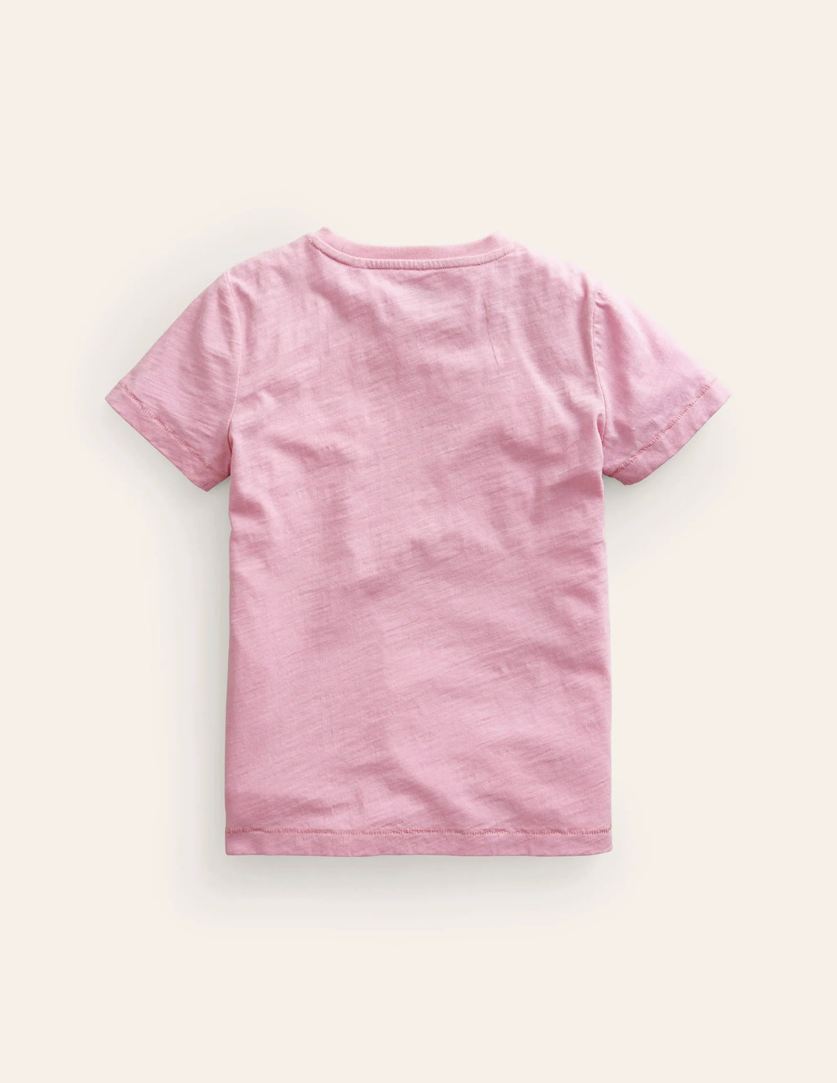 Washed Slub T-shirt-Sugared Almond Pink