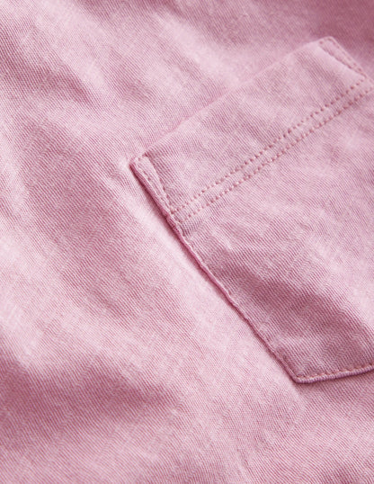 Washed Slub T-shirt-Sugared Almond Pink