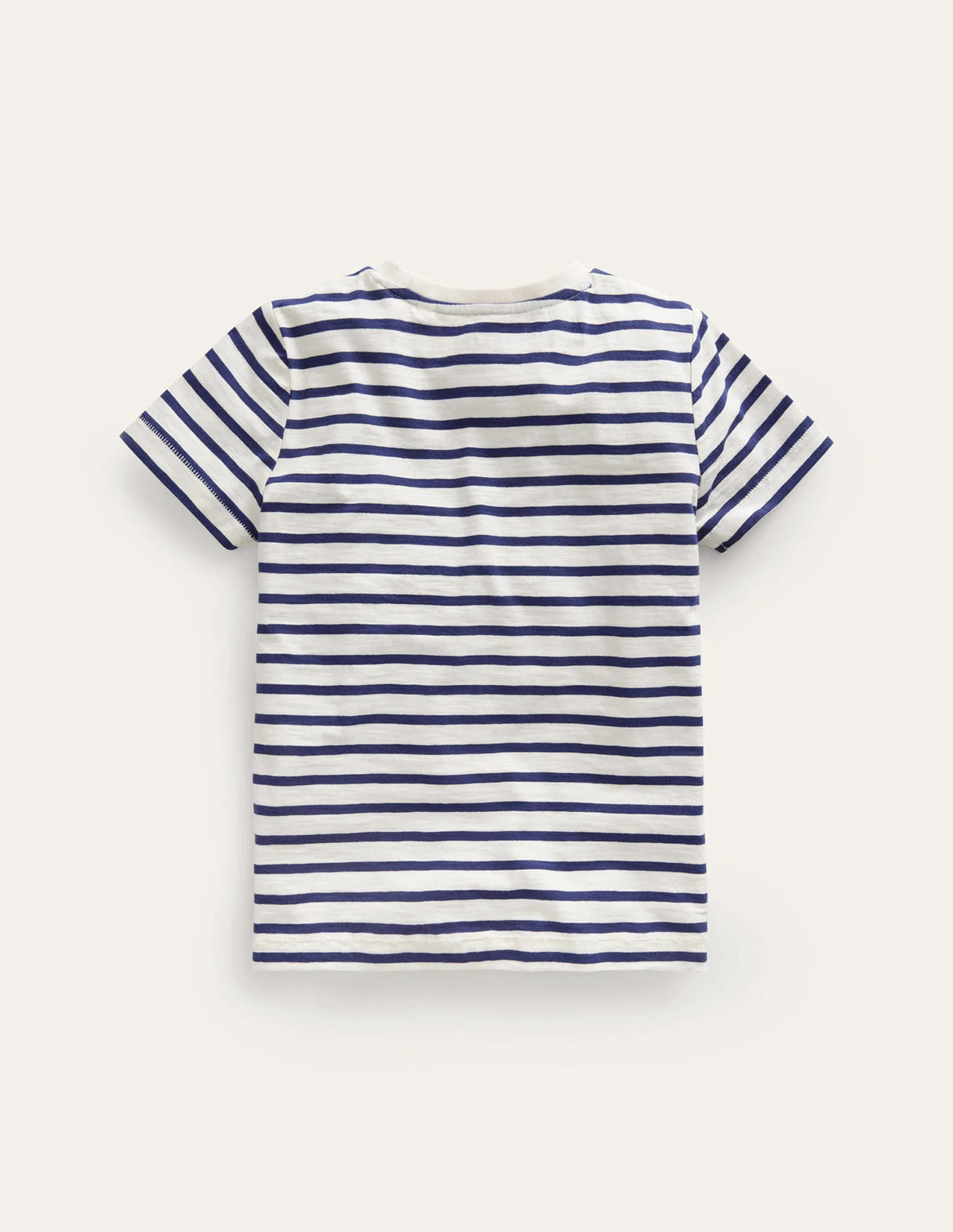 Washed Slub T-shirt-Starboard/Ivory