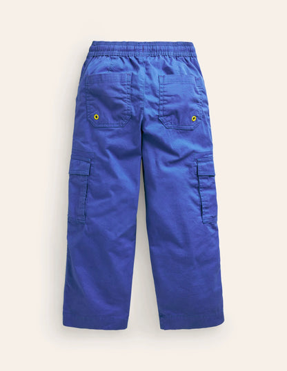 Pull-On Cargo Trouser-Blue Heron