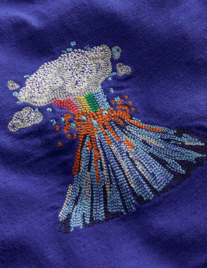 Superstitch Logo T-Shirt-Blue Heron Volcano