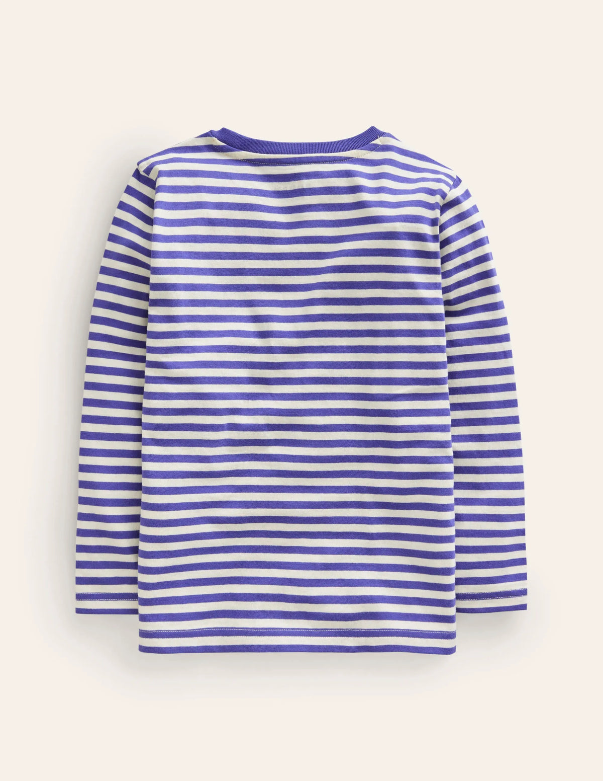 Long Sleeve Stitch T-shirt-Soft Starboard/Ivory Chick