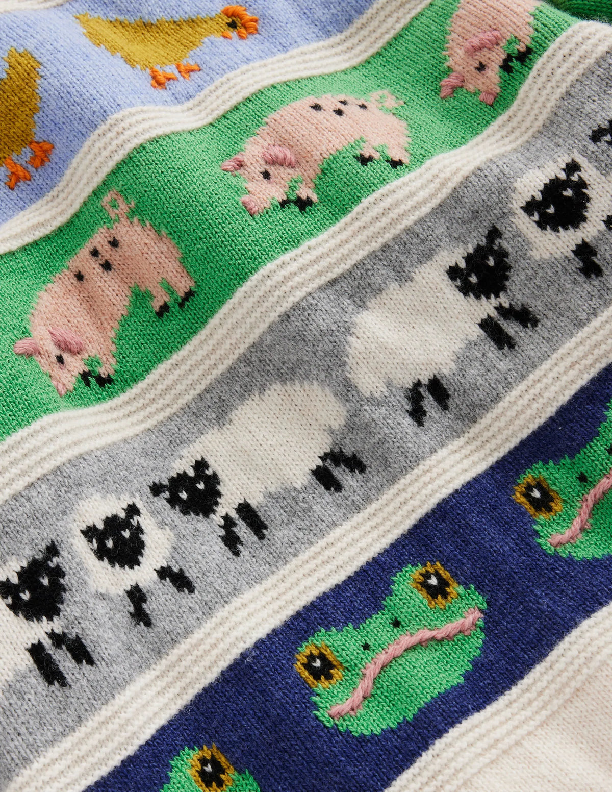 All Over Fair Isle Jumper-Easter Farm Animals