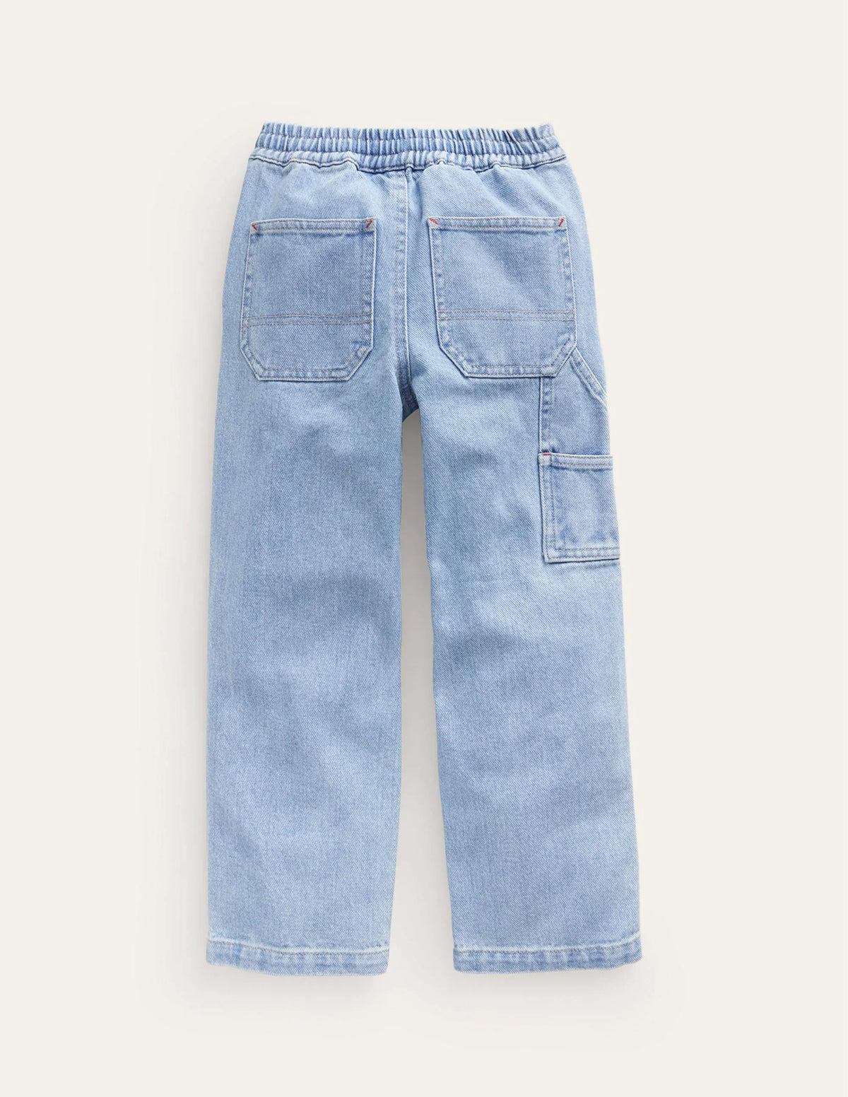 Pull-on Denim Pants-Light Wash