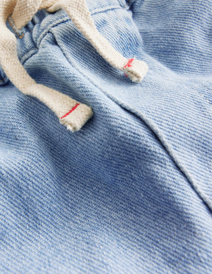 Pull-on Denim Pants-Light Wash