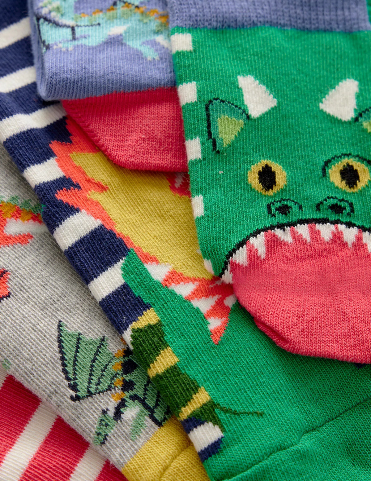 Socks 5 Pack-Multi Dragons
