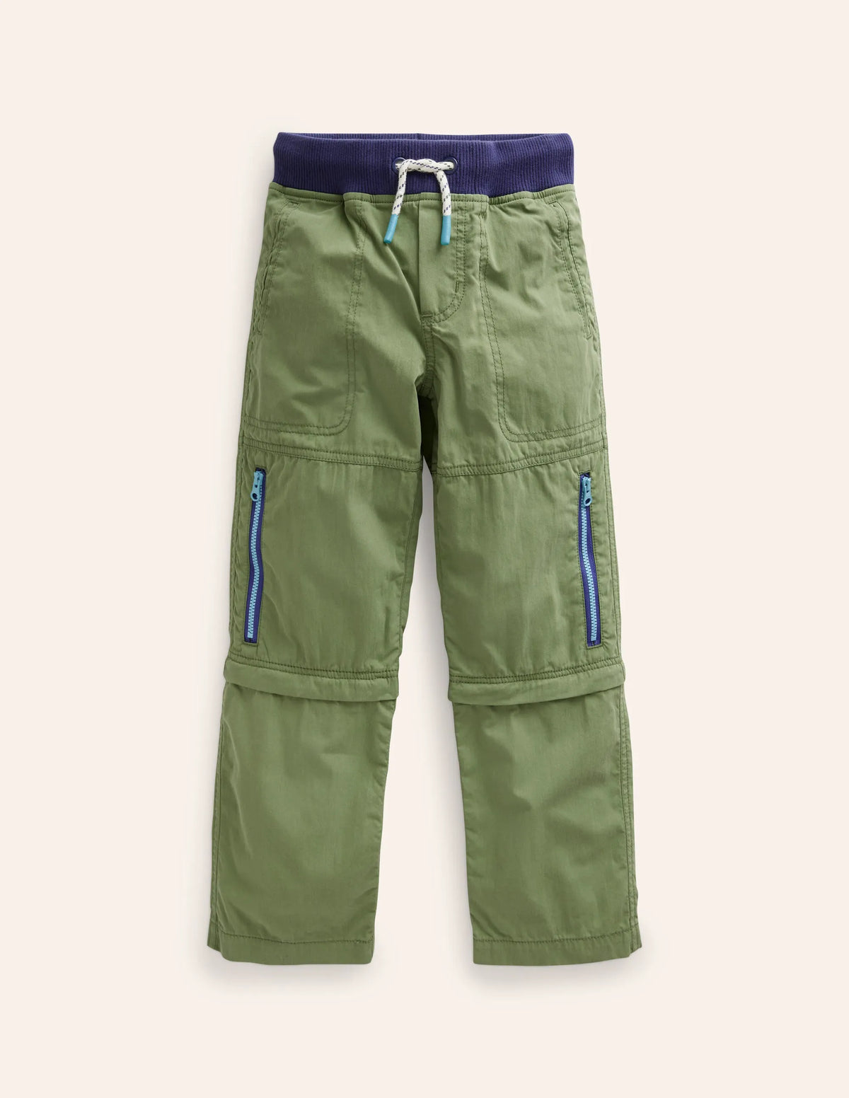 Zip-off Techno Pants-Safari Green