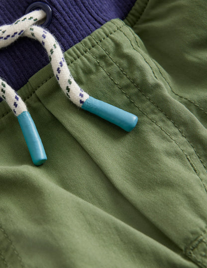 Zip-off Techno Pants-Safari Green