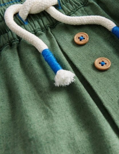 Summer Pull-On Pants-Rosemary Green