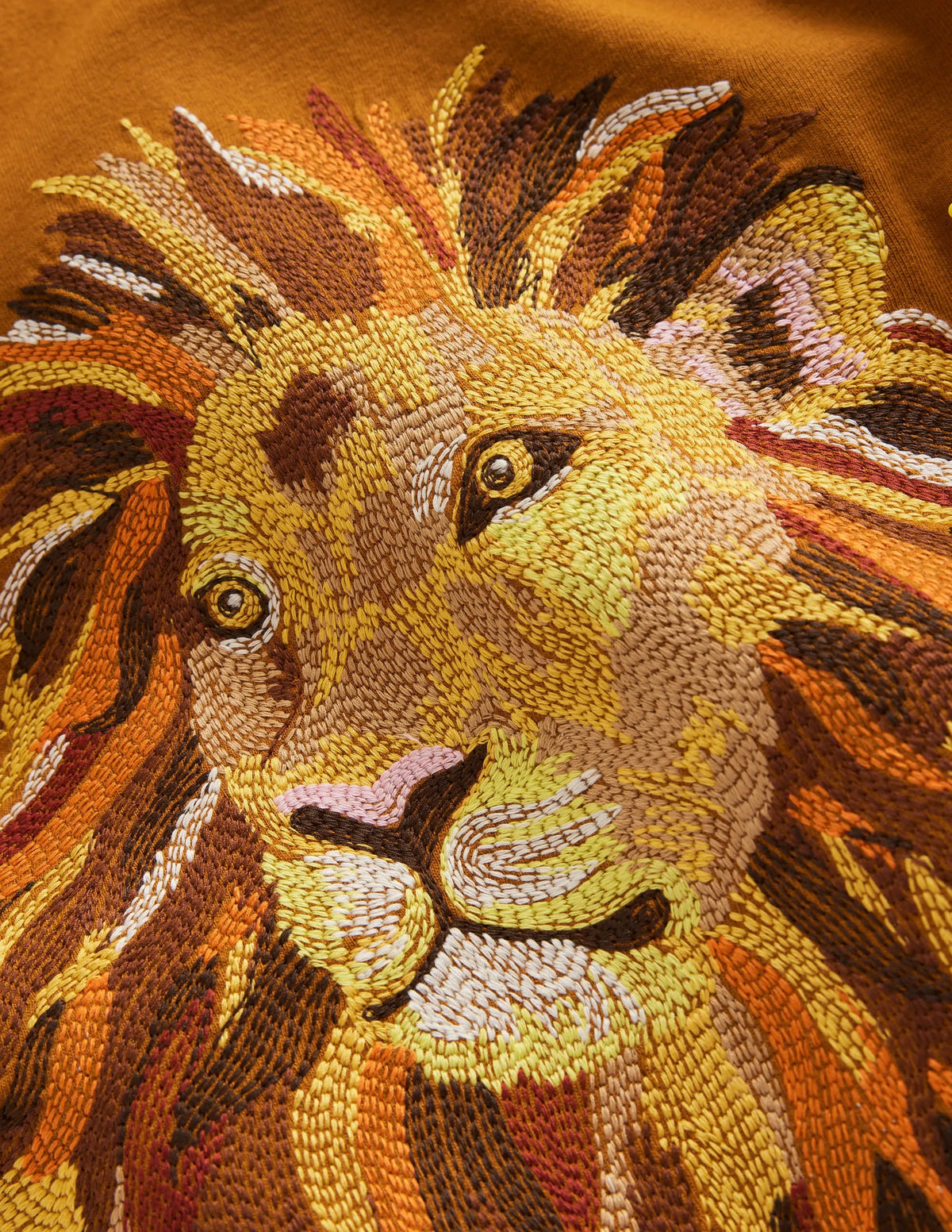 Superstitch Animal T-shirt-Roasted Chestnut Lion