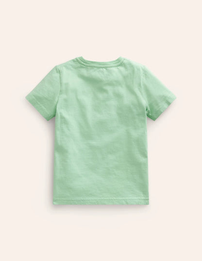 Lemon Logo T-shirt-Green Smoke Lemon