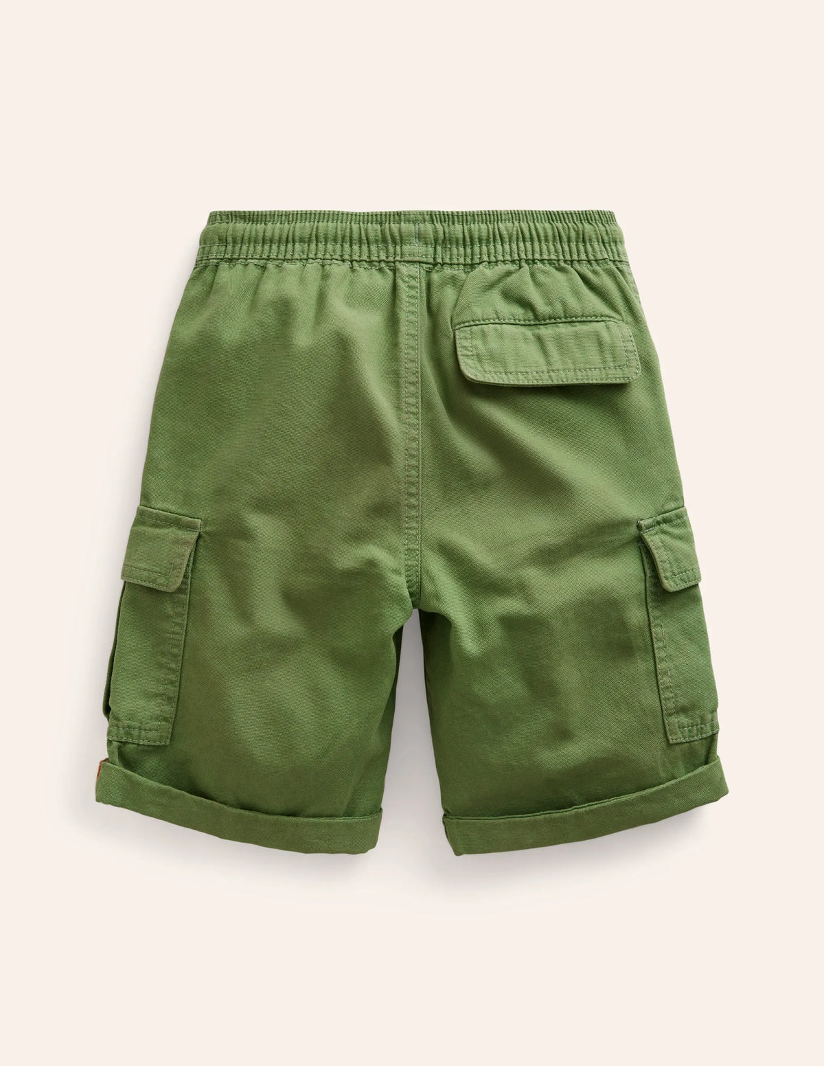 Garment Dye Cargo Shorts-Safari Green