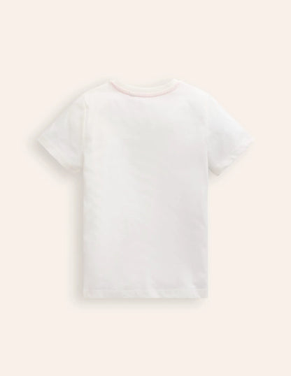 Ocean Zones Printed T-Shirt-Ivory Sea Life
