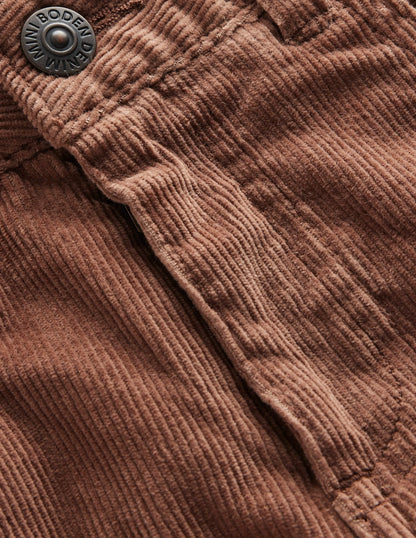 Classic Slim Cord Trousers-Chestnut