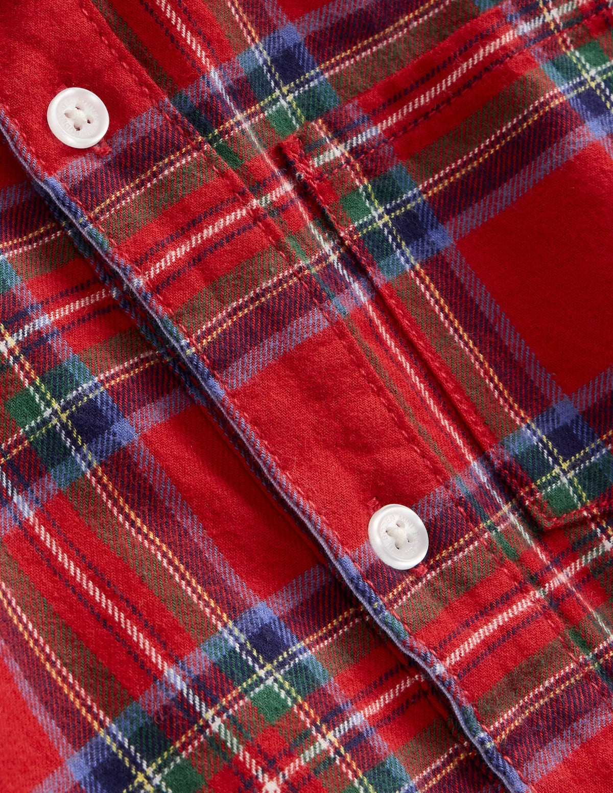 Cotton Check Shirt-Red Check