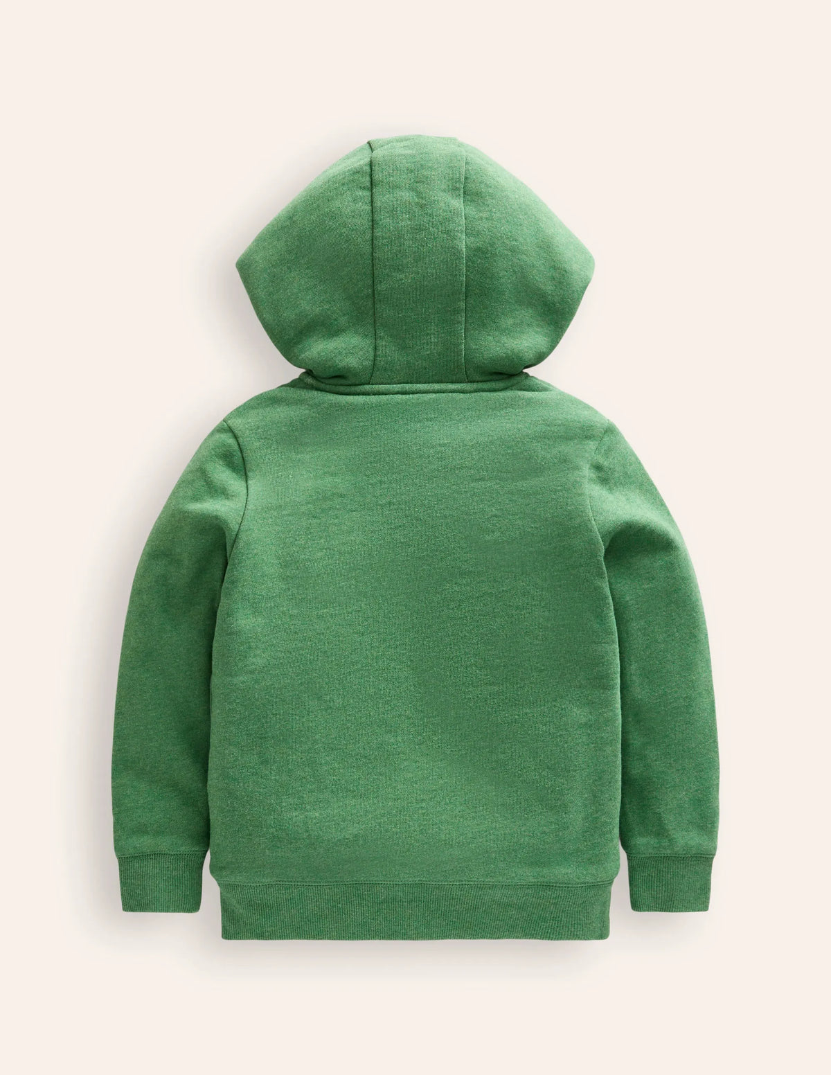 Cosy Fleece-Lined Hoodie-Green Marl