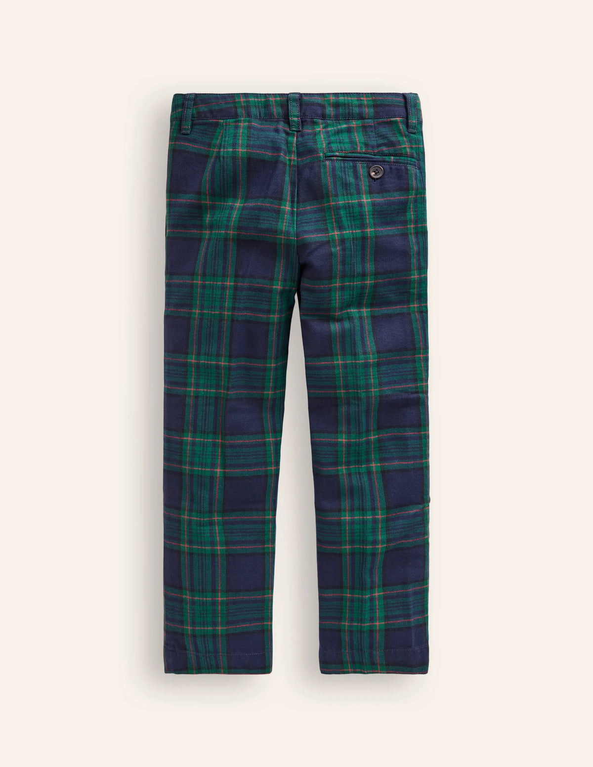 Smart Tailored Pants-Blue / Green Check