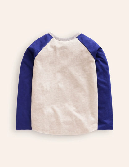 Stitch Logo T-shirt-Oatmeal Marl Dogs